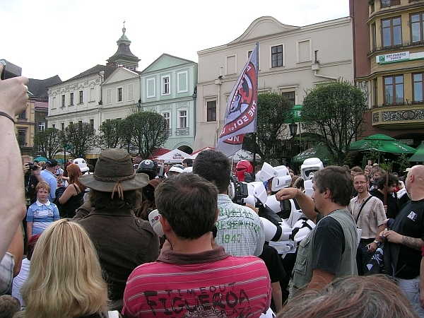 Průvod na náměstí v Cieszyně